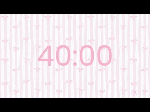 40 Minutes Countdown Timer - No music | Focus | Study | Reflection | Productivity