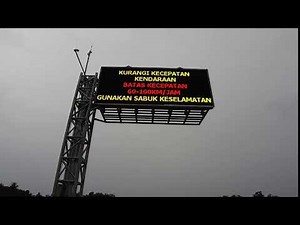 Variable Message Sign atau VMS Jalan Tol Hasil PekerjaanTim Prata Electronics di Tol trans Sumatra