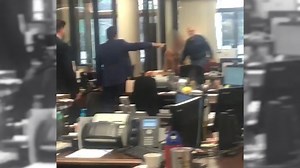 'He yelled that someone was trying to kill him': Witness describes brief chaos inside downtown bank