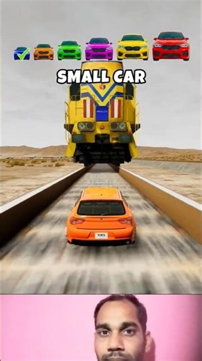 Big & Small Cars vs Train