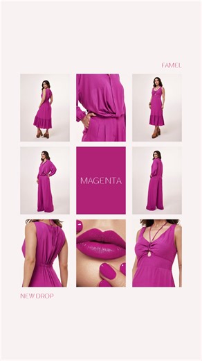 A cor que é tendência absoluta chegou com tudo na Famel, trazendo energia e atitude para seus looks. 💖 Seja em um vestido deslumbrante, um acessório marcante ou um conjunto poderoso, o magenta é a escolha certa para quem quer se destacar. Não perca as novidades! Visite nossas lojas e garanta suas peças favoritas: 📍 Loja Fábrica: 85 3348.8016 📍 Maraponga Mart Moda: 85 98117.5466 📍 Fortaleza Sul: 85 98111.0606 📍 Almirante Rufino: 85 3051.2052 📍 Central de Vendas: 85 99407.9566 | Famel