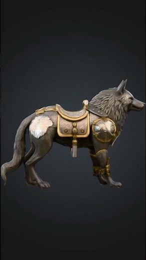 Epic Armored Wolf 3D Model – Stunning Realistic Fantasy Creature Design in 4K