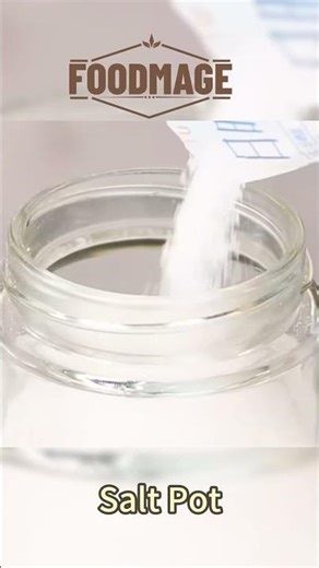 Neat and practical salt container with easy #HomeChef #PracticalKitchen #CookingEssentials