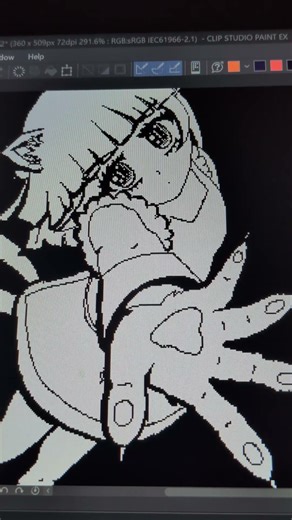 Drawing my 1-bit vital instrument🌟 #art #pixelart