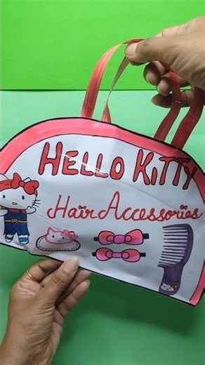 Hello Kitty Hair Accessories ❤️ #diyprojects #hellokitty #blindbag