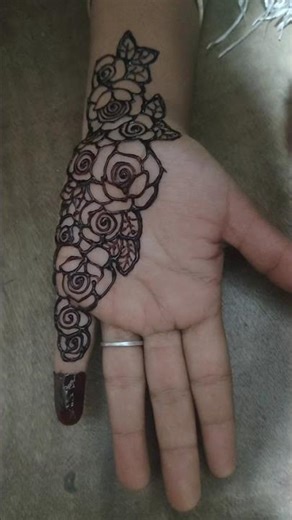 easy front hand mehandi design step by step