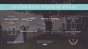 Elegant Wedding Day Romantic Title Animations