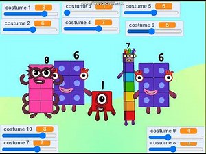 Numberblocks Intro Sandbox mode in Scratch GamePlay