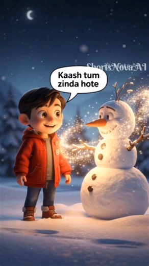 Ek Chhote Bacche Aur Zinda Snowman Ki Kahani 🧒⛄