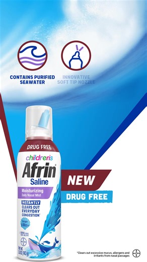 Clears out little stuffy noses fast, without preservatives. | Afrin | Facebook
