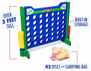 Giant Four-in-a-Row Game: Super-sized 4-in-a-row game.