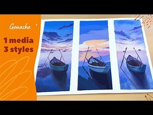 How To Paint Different Style With Gouache - Paint/Water Consistency