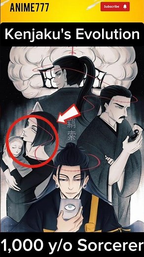 Kenjaku's Evolution 👀💀#anime #jujutsukaisen #kenjaku