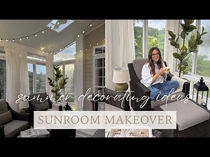 Cozy Summer Sunroom Makeover | Simple Updates for Any Outdoor Space