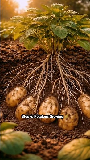 Potato Farming Process 🥔 | From Seed To Harvest #shorts #potato #farming