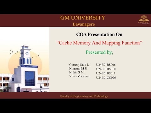 Presentation on Cache Memory and Mapping Function