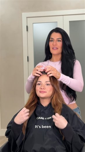 Melanie Hasson on Instagram: "This is my assistant Rime @hairventuresby_rime 🤍🤍🤍🤍 I met her almost two years ago at a hair class I taught and I asked her if I could do her hair and she turned me down!!!!!! A year and a half later, she walked in my studio for an interview and I gained a friend for life (and finally got to do her hair) When correcting red like this, I always explain that it’s going to be a process and the red WILL come back through initially. Luckily she’s a hairstylist too so