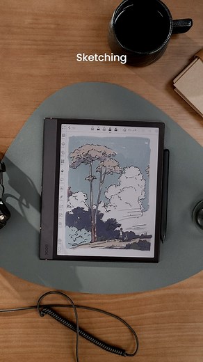2.4K views | Read, take notes, and sketch effortlessly on the COLOR BOOX Note Air 4 C. With its eye-friendly ePaper display, you can work for hours without digital eye strain - Keeping your mind focused and at ease! #androidtablet #drawingsketch #notetaking #digitalnotebook #sketchbook #techlover | BOOX | Facebook