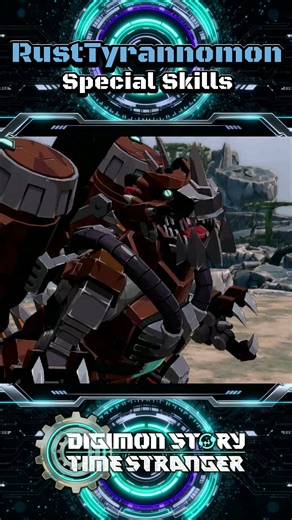 RustTyrannomon Special Skills | Terrors Cluster & Rust Breath – Digimon Story Time Stranger