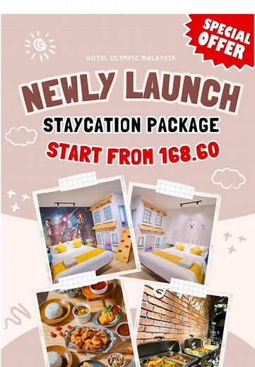 ✨𝐒𝐭𝐚𝐲, 𝐃𝐢𝐧𝐞 & 𝐔𝐧𝐰𝐢𝐧𝐝 – 𝐘𝐨𝐮𝐫 𝐔𝐥𝐭𝐢𝐦𝐚𝐭𝐞 𝐆𝐞𝐭𝐚𝐰𝐚𝐲 𝐀𝐰𝐚𝐢𝐭𝐬! ✨ 🏡 Hotel Olympic Malaysia Staycation: 🌟 Family-approved, kid-friendly rooms – a hit with the little ones! 🎉 🍽️ Indulge in a delicious dinner set & and wake up to a complete breakfast buffet to fuel your day 💆‍♀️ Relax, recharge, and make memories that matter. Why just scroll when you can stay? 🛋️ Book your escape today and join the trend of unforgettable moments! 💖 #StaycationGoals #HotelOlympicMY