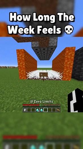 How Long The Week Feels 💀🥀 #fyp #minecrafter #minecraft #minecrafters #viral #trending #foryoupage #minecraftjava #minecraftmemes #darkhumor | No Limitz