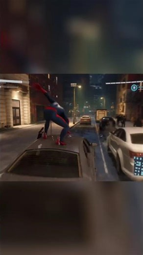 Spider-Man Stops High-Speed Car Chase: EPIC Fight & Crash! #shorts