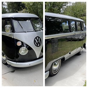 Owner restores converted 1967 VW Microbus, replacing EV motor with gas engine