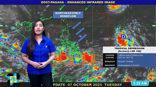 Public Weather Forecast issued at 5 AM | October 08, 2025 - Wednesday DOST-PAGASA Weather Specialist: Loriedin De La Cruz #weatherreport #dostpagasa | DOST-PAGASA