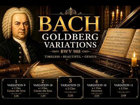 Bach Goldberg Variations | Peaceful Piano Masterpieces