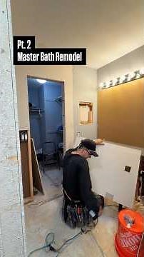 Pt. 2 | Master Bath Remodel | Drywall + Mudding + Taping + Texture + Paint
