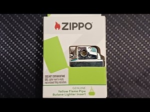 New Zippo Yellow Flame Butane Pipe Insert Review