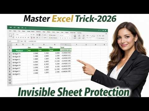 🔥 Master Next-Level Excel Trick 2026 | Lock Your Data Invisibly Without VBA
