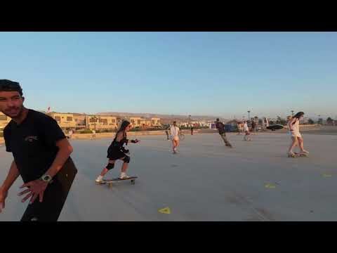 SURFSKATE FOR BEGINNERS! 🛹 Extra Activity at Desert Surf Camp Morocco