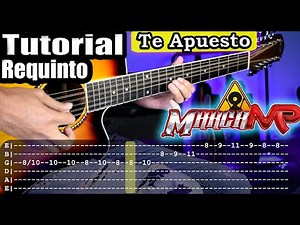 Te Apuesto - Marca MP - Requinto and Chords | Tutorial | How to play on Guitar with TABS + PDF