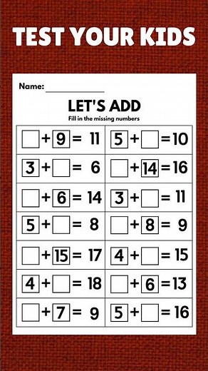 Math Worksheet for Kids | Preschool Math - Free Printable #preschoolfun #mathactivities #preschool
