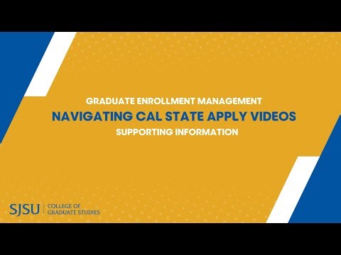 Cal State Apply - Supporting Information