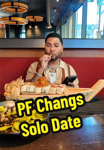 PF Chang's Sushi Boat Solo Date: ASMR Mukbang Experience