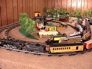 Toy Train Layout: American Flyer Reverse Loop Layout