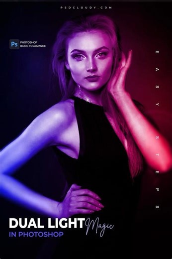 Create dual light magic in photoshop | like a Pro
