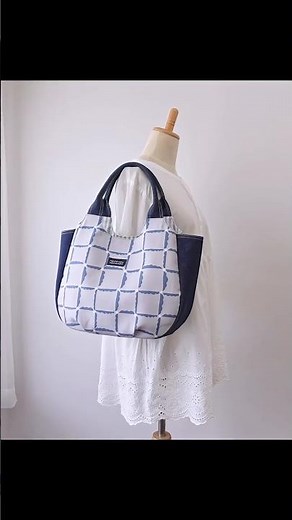 Triple Compartment Tote Bag #sewing #sewingtutorial #bag