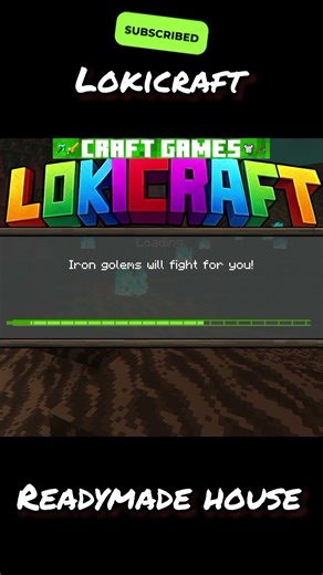 Lokicraft Readymade House #minecraft #ytshorts