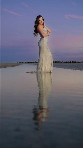 Trash your prom dress for senior photos…bc we know the chance of wearing that dress again is slim!