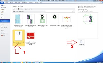 Cara Print Label CD Di Microsoft Word