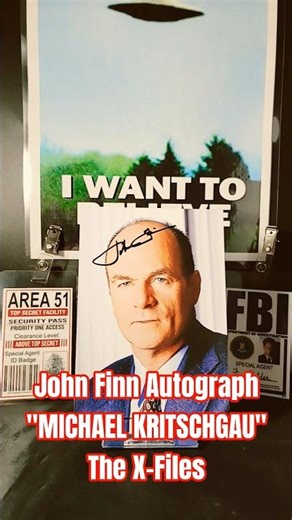 John Finn Autograph "MICHAEL KRITSCHGAU" The X-Files