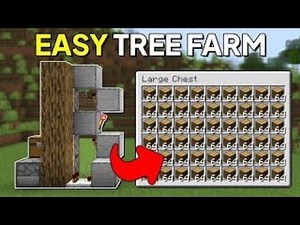 Minecraft easy tree farm 1.21.5