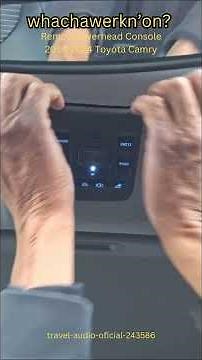 How to Remove Toyota Camry Overhead Console #overheadconsole#toyotacamryconsole