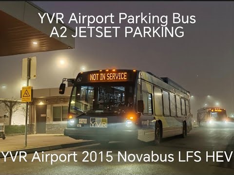 YVR Airport Parking 2017 Novabus LFS HEV (709) on A1 SOUTH TERMINAL
