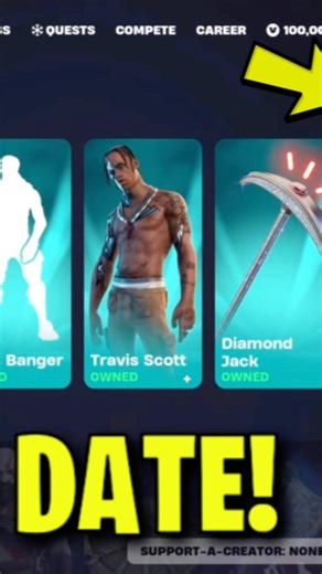 TRAVIS SCOTT SKIN RETURN DATE in FORTNITE!