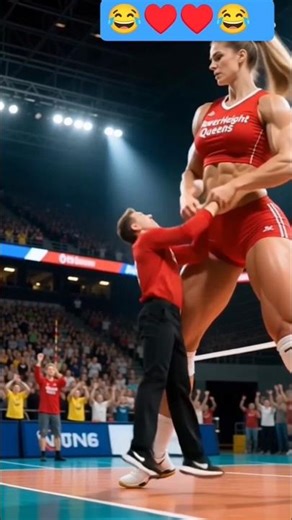 tallest female ♥️ enjoy after win 😃 #athlete #cheerleading #volleyball