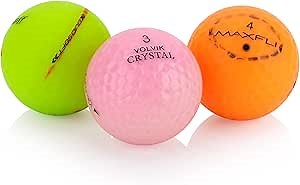 Recycled & Used Colored Golf Balls Mix - Golf Balls Bulk - AAA (3A) Fair Condition